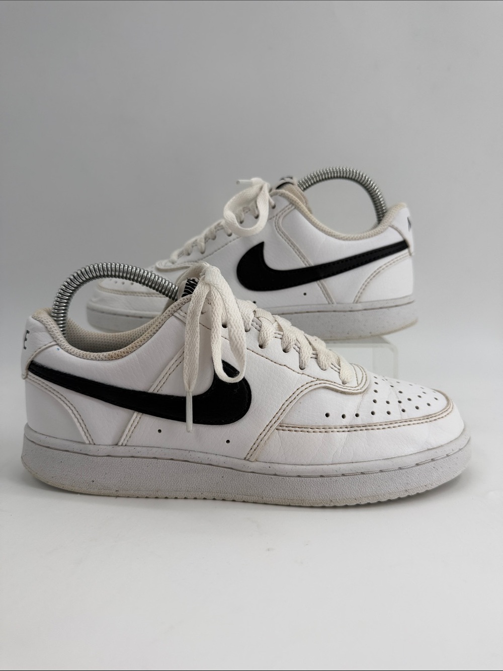 Nike Court Vision Low Next Nature Sneakers White & Black US 7